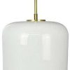 Lámparas Dyberg Larsen Silvia 25 pendant lamp Opal/Brass