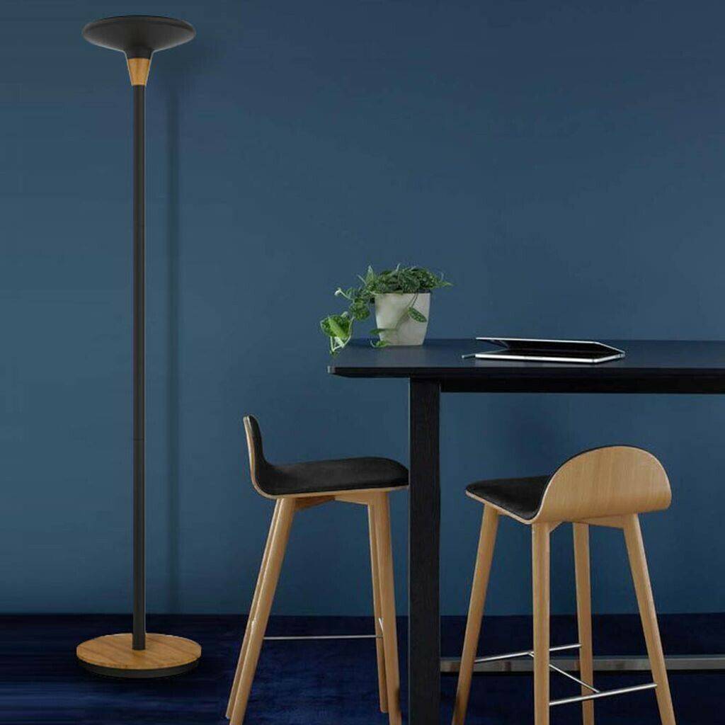 Unilux LED Floor Lamp Baly 5350 lm 44.6 W black Lámparas