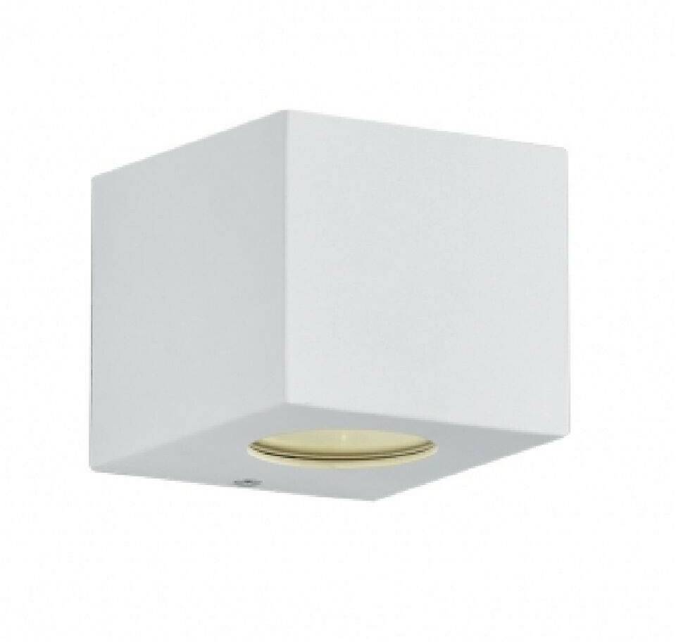 Trio Square LED outdoor wall light Cordoba, white Lámparas de exterior