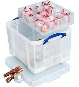 Really Useful Products Box 35 Liters Transparent 48 x 39 x 31 cm (35CX3DIVCB) Cajas almacenaje