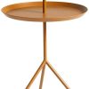 Muebles de diseño HAY DLM side table brown round metal 38x58x38 cm toffee (AA690-A369-AA84) (111)