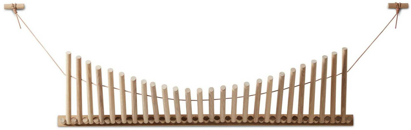 Woud Wall coat rack 87.5x35x28.5cm oak/brown Muebles de diseño