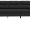 vidaXL 3-piece sofa set with cushions fabricblack (3201556) Sofás