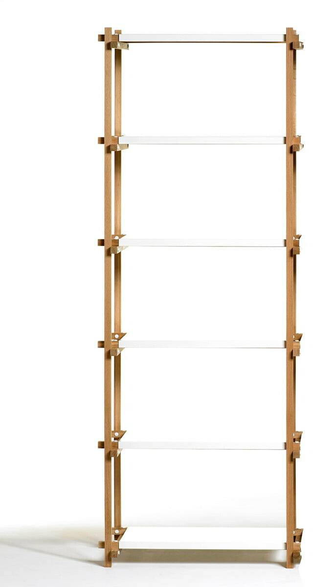 HAY Woody Column High 75,5x196,5x44,5cm Oak/white Muebles de diseño