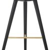 Muebles de diseño Audo ML 42 bar stool 69cm black brass three-legged black brass 55.5x55.5x69cm