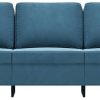 vidaXL 3-seater sofa 198x77x80 cm velvetblue Sofás