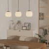 Lámparas Eglo Pendant lamp Cominio taupe/sand, three-bulb