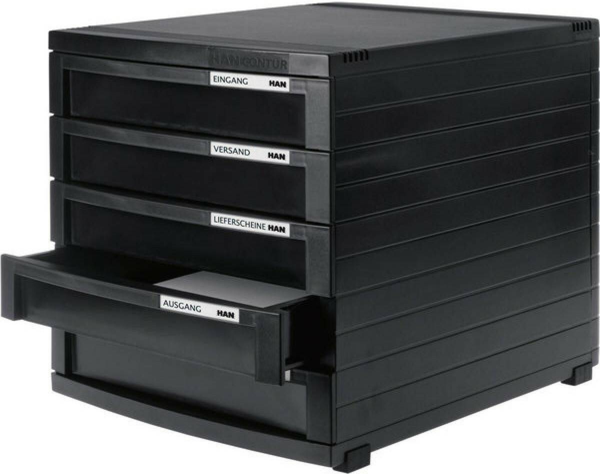 HAN Contur 5 Drawer Organiser SetBlack (1505-13) HAN Contur 5 Drawer Organiser Set