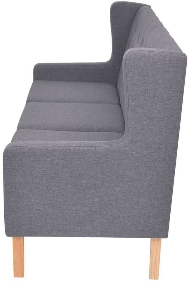 vidaXL 3-seater sofa fabric gray (245454) Sofás