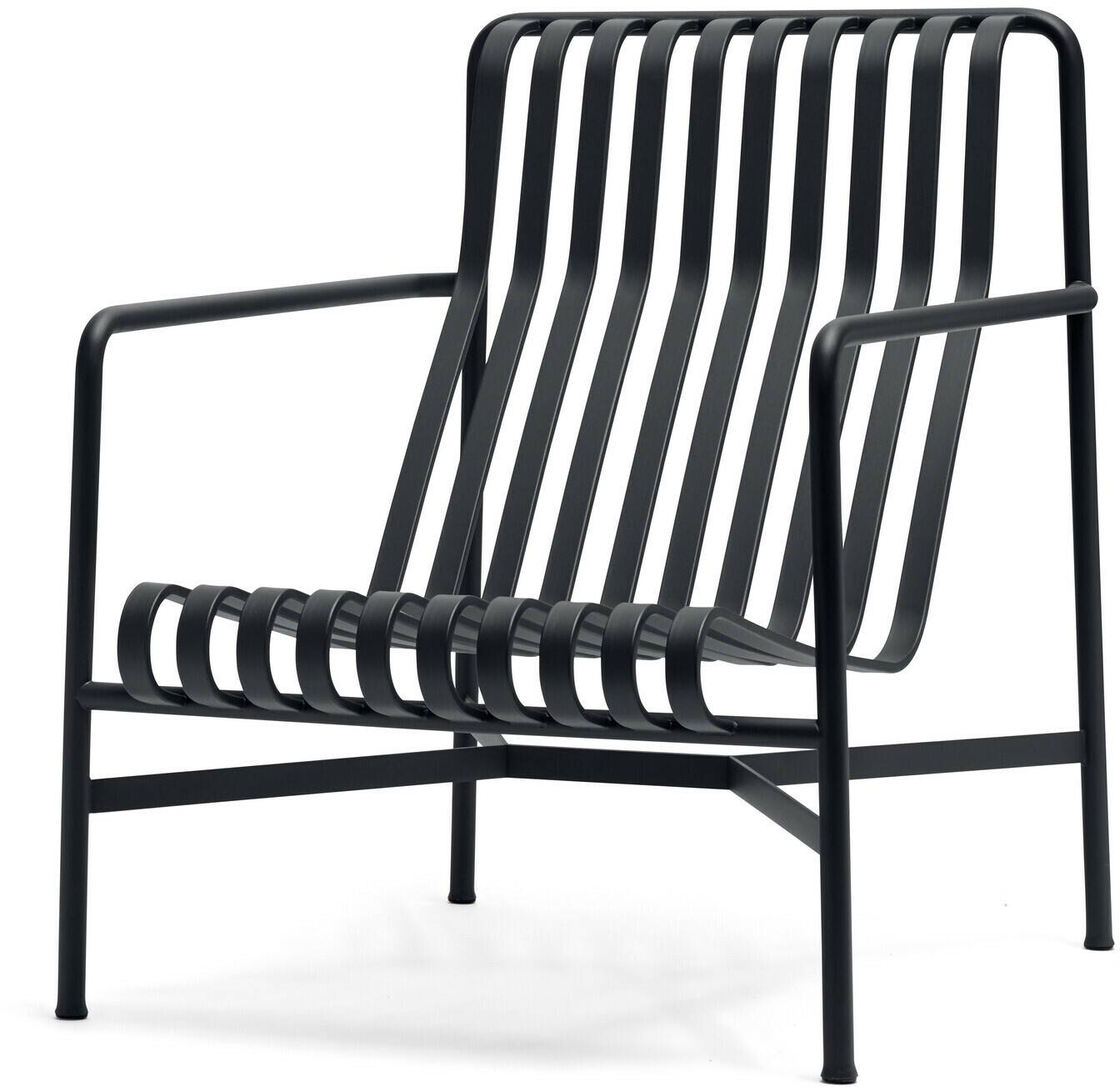 HAY Palissade Lounge Chair HighAnthracite gris HAY Palissade Lounge Chair High