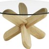 Normann Copenhagen Ding mesaDink Table Oak Transparent Glass Normann Copenhagen Ding mesa