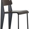 Vitra Standard chair dark oak powder coated deep black dark oak Muebles de diseño