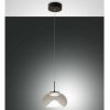 Fabas Luce Luce LED pendant light BRENA 1-bulb 10W 2700/3000/4000K 1080lm IP20 dimmable transparent Lámparas