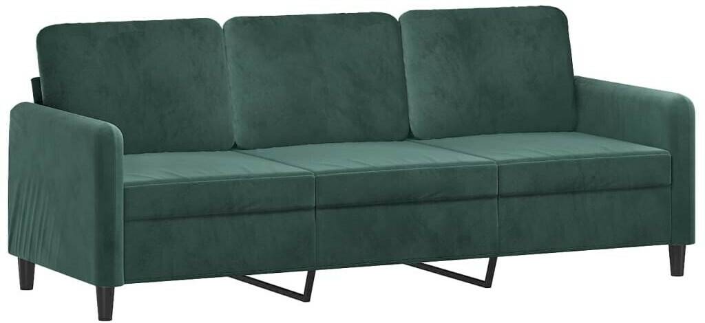 vidaXL 3-seater sofa 198 x 77 x 80 velvetgreen Sofás