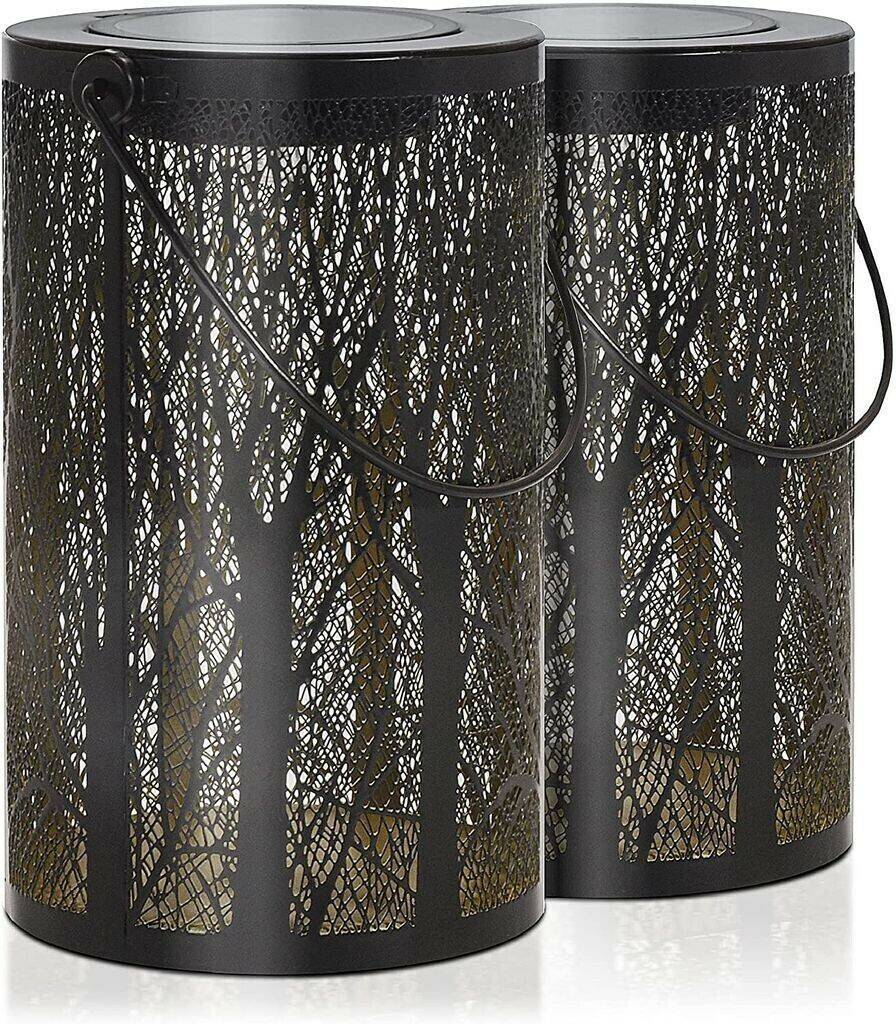 Lámparas de exterior Gadgy Solar Tree Pattern Lantern 2 pcs.