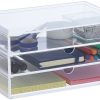 Relaxdays Organizer 11,5x23,5x15,6cm transparent Cajas almacenaje