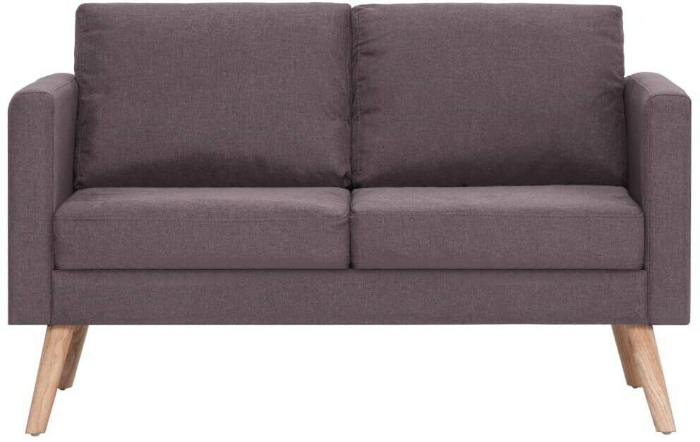 vidaXL Couch 2 Sitters in Fabric (28135)taupe Sofás