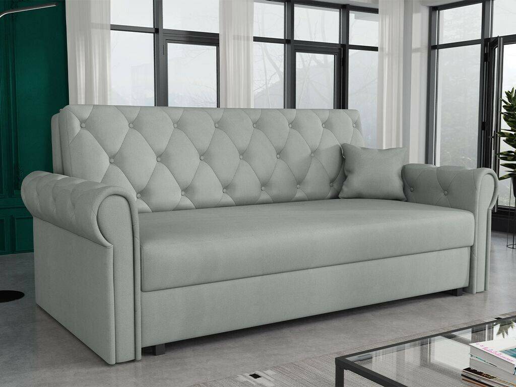 Sofás Mirjan24 Sofa bed sofa Viva Roma IV with sleep function/bed box upholstered couch (Kronos 53)