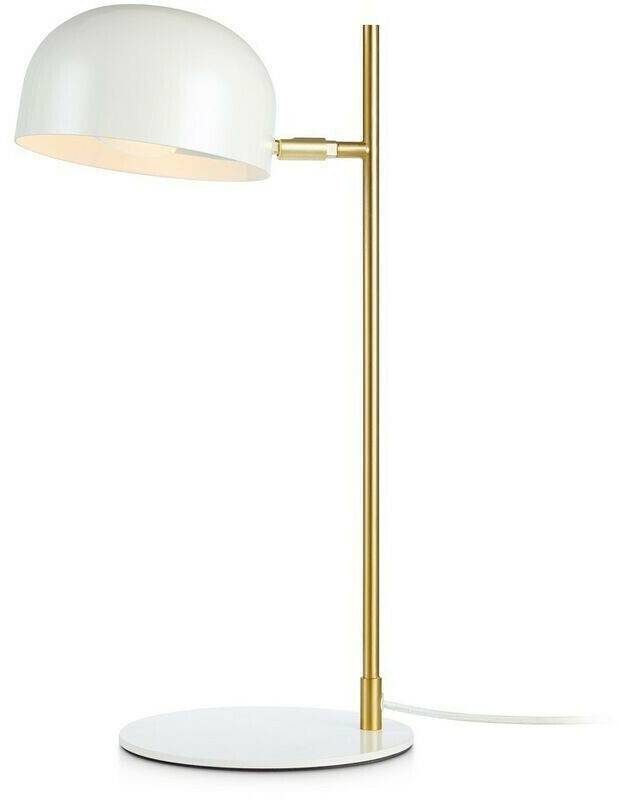 Lámparas Markslöjd Lighting Pose Desk Table Lamp 1 Light White, Brushed Brass