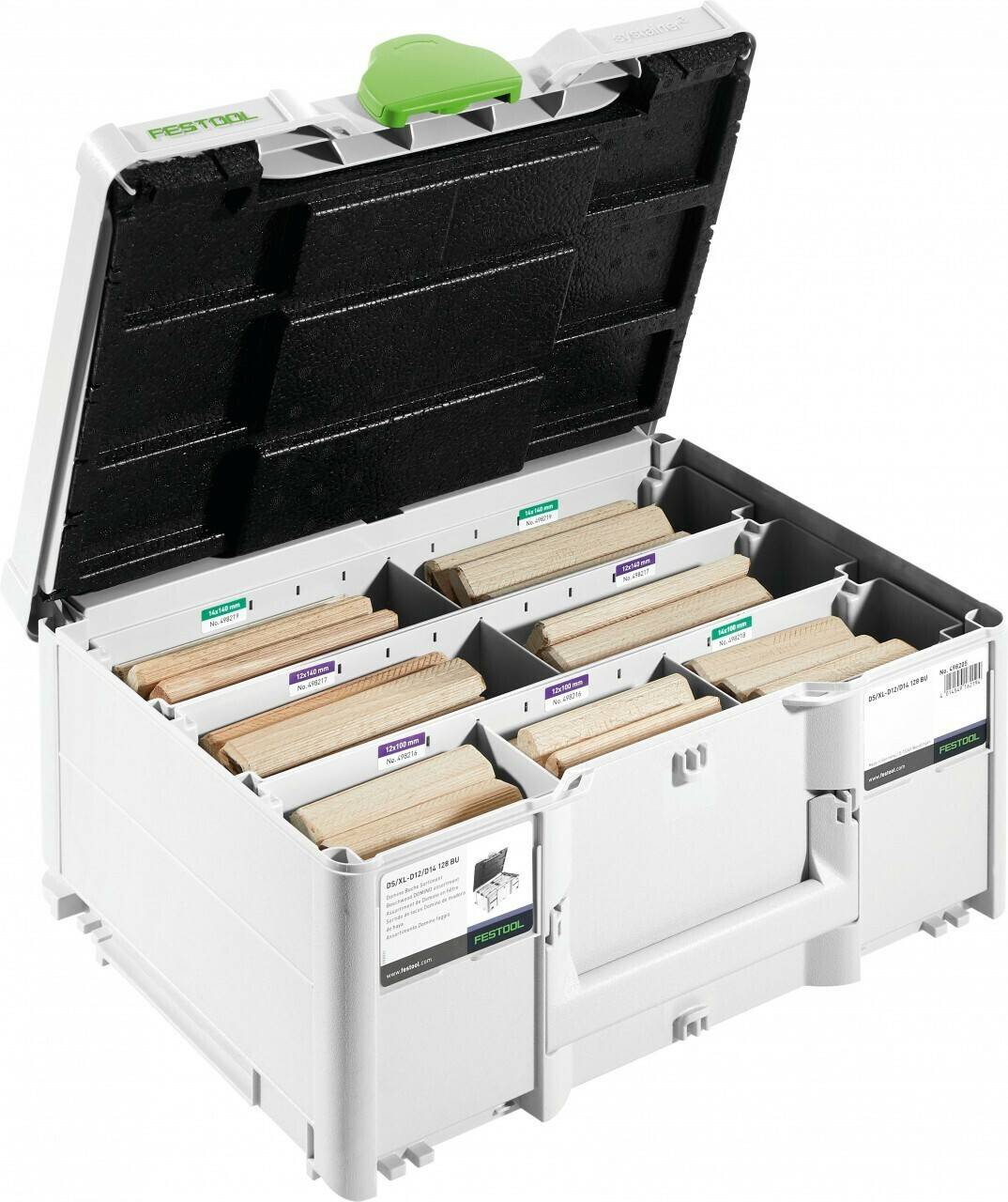 Tacos de fijación Festool DOMINO XL dowel beech DS / XL D12 / D14 128 BU (576792)