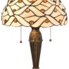 Lámparas Clayre & Eef Table lamp 5181 in Tiffany design