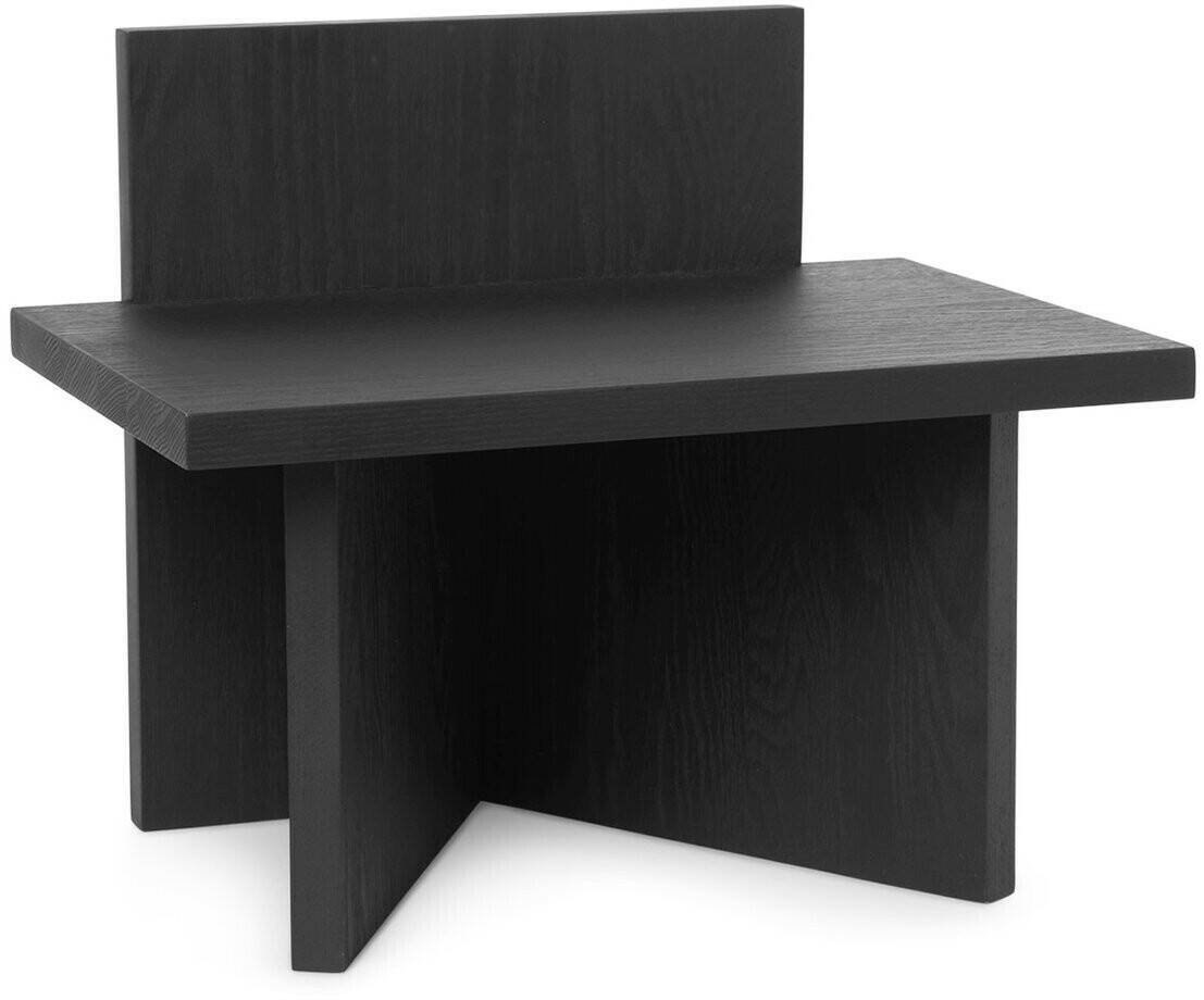 ferm LIVING Oblique Stool gebeizt 40x33x29 cm Schwarz Muebles de diseño