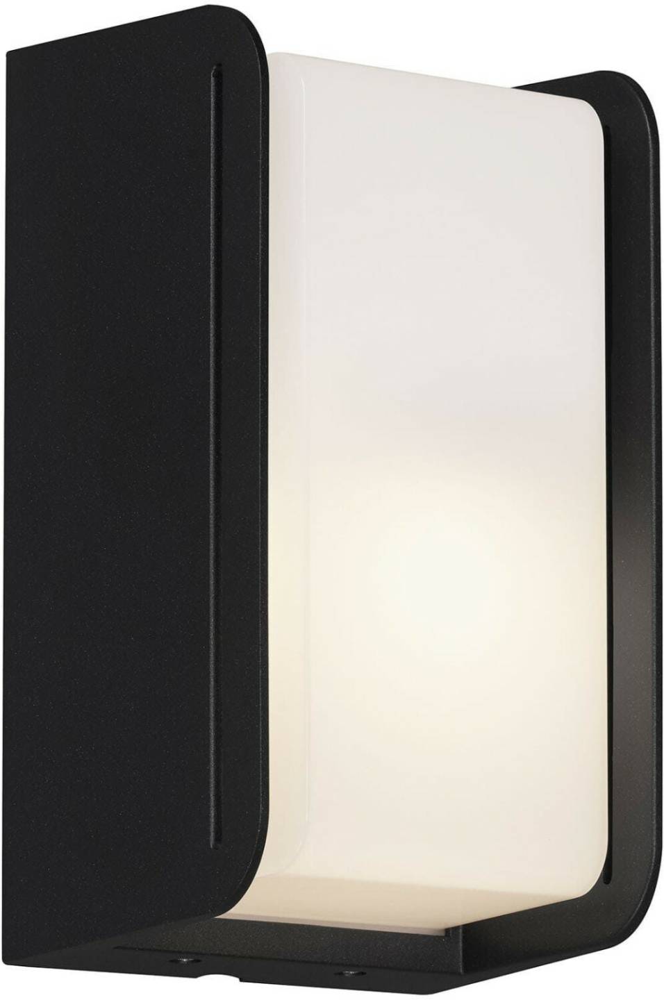 Briloner LED wall lamp with side light slots, IP44 splash protection, E27 socket, max. 12 watts 21.5x12x10 cm, Black Lámparas de exterior