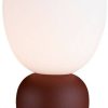 Lámparas Belid Buddy table lamp opal glass dark rust (reddish brown)