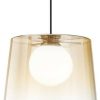 Lámparas IDEAL LUX Fade LED hanging light amber-transparent