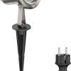 ledscom.de Garden spotlight MUK with ground spike for outside, stainless steel, 6.32W 493lm 100° white incl. power supply Lámparas de exterior