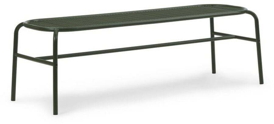 Normann Copenhagen Vig Outdoor Bench - dark green - 150x50x46 cm Muebles de diseño