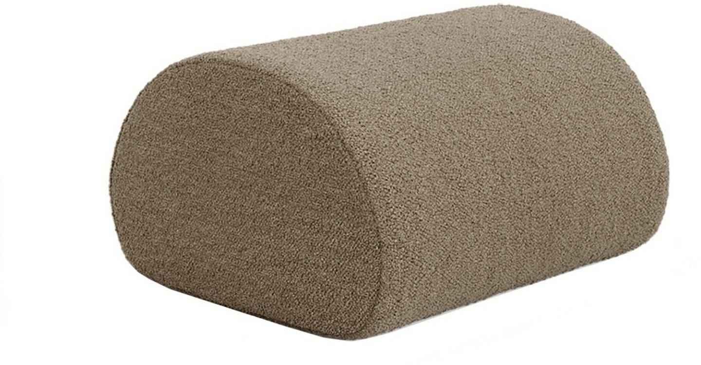 ferm LIVING Rouli Pouf sand/Pure Bouclé 67x38x60cm (1104269301) Muebles de diseño