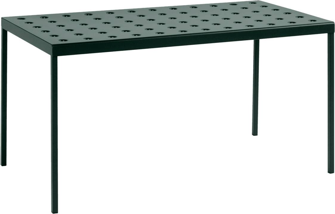 HAY Balcony L table rectangular green darkarkforest (306) 144 cm Muebles de diseño