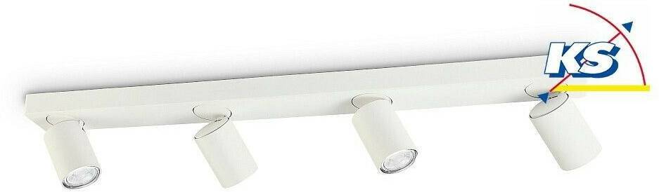 IDEAL LUX RUDY GU10 ceiling light 4x dimmable white warm white 229089 Lámparas