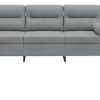 vidaXL 3-piece sofa set with cushions fabriclight gray (3201552) Sofás