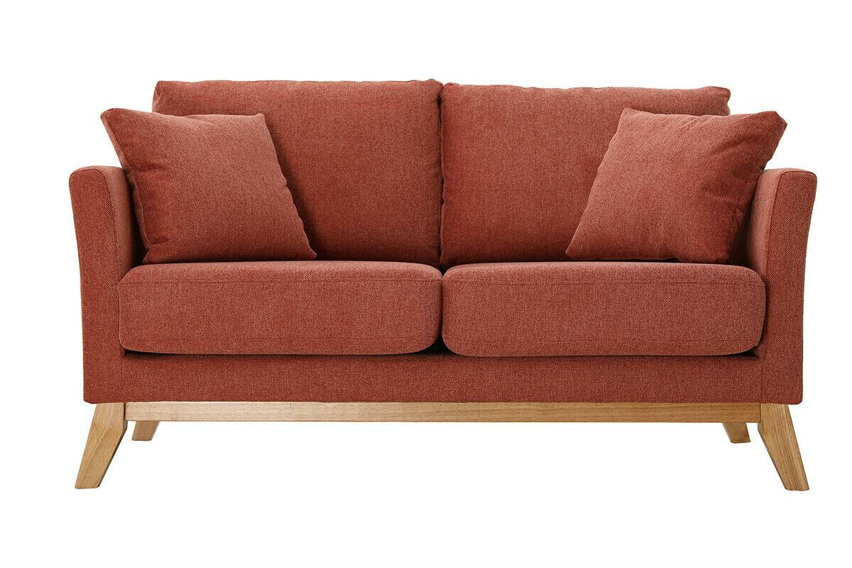 Miliboo 2-Seater Sofa OsloTerracotta Sofás