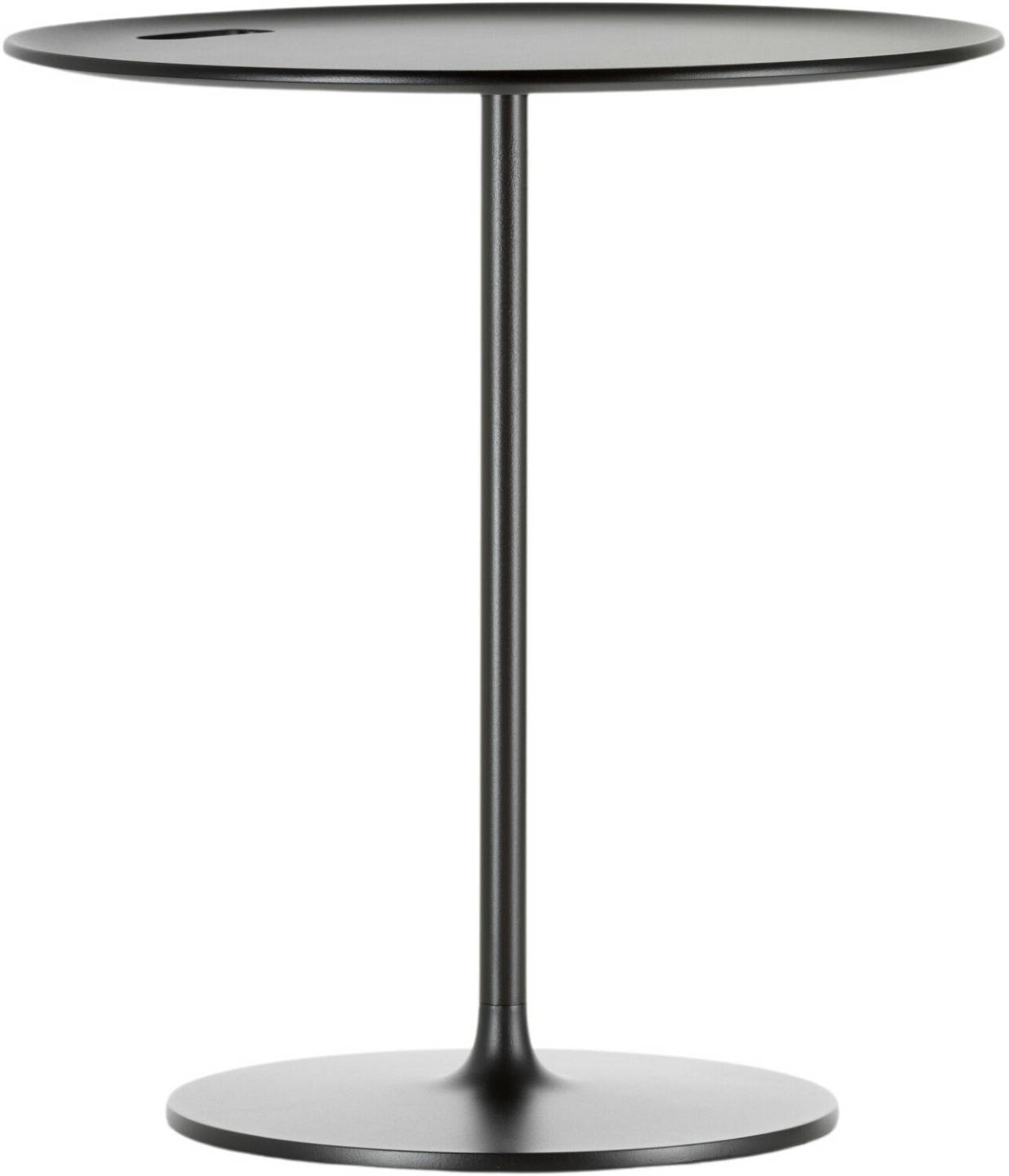 Muebles de diseño Vitra Occasional Low table brown round aluminum Chocolate (010) 55 cm