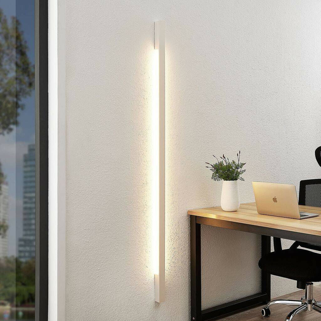 Arcchio Ivano LED wall light, 170 cm, white Lámparas