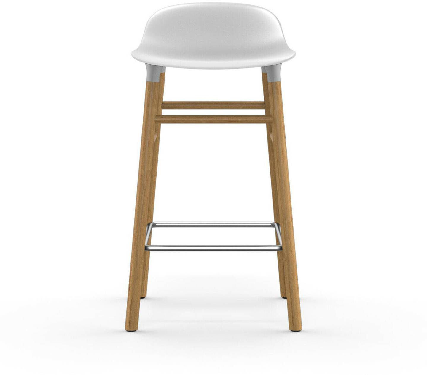 Normann Copenhagen Form Barstool 65 cmwhite/oak blanco Normann Copenhagen Form Barstool 65 cm