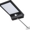 Maclean MCE444 Outdoor wall lights Solar LED lamp, aluminum, 4 W, black, 1x piece Lámparas de exterior