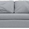 vidaXL Floor sofa with sleeping function 112x174x55 cm Fabriclight grey Sofás