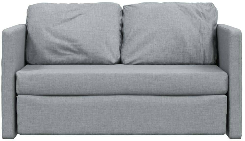 vidaXL Floor sofa with sleeping function 112x174x55 cm Fabriclight grey Sofás