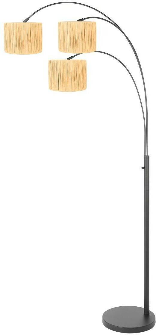 Lámparas Steinhauer Floor lamp Sparkled Light in natural-light E27 3-bulb brown