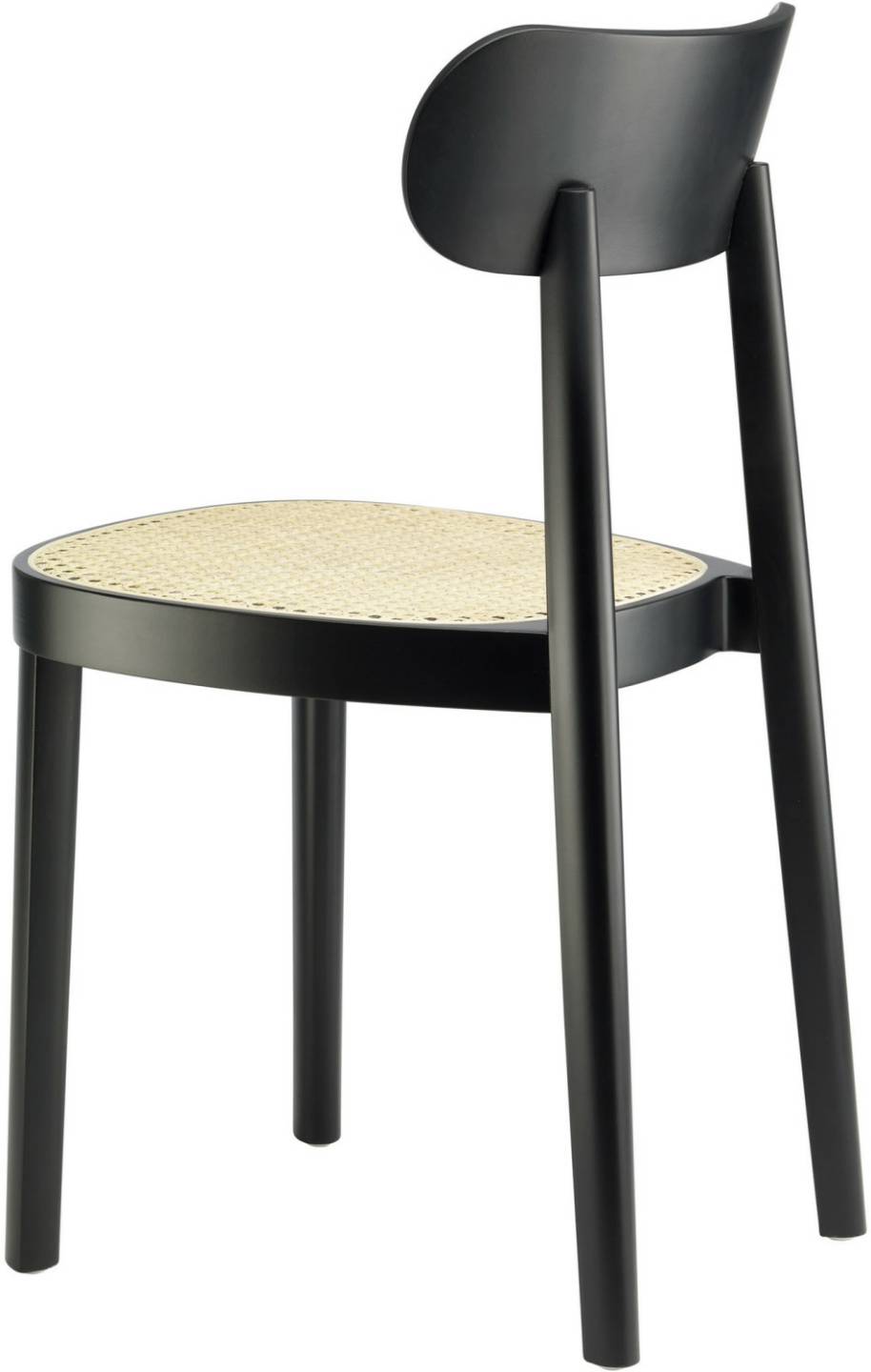 Thonet Stool 118 CaneworkBlack Thonet Stool 118 Canework