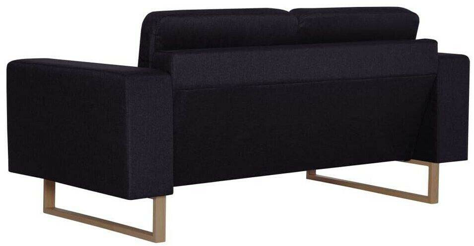 Sofás vidaXL 2-Seater Sofa Bed 156 cmblack