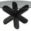 Normann Copenhagen Ding table - smoke/black - Ø 75x 40 cm Muebles de diseño