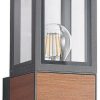 Lámparas de exterior Lucande Alleria outdoor wall lamp, aluminium, square