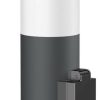 ledscom.de PORU bollard light with socket for outside, anthracite, round, 38.5cm, incl. E27 lamp, max. 963lm, warm white Lámparas de exterior