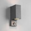 Lámparas de exterior Trio Roya outdoor wall light, 2-flames, sensor, square head