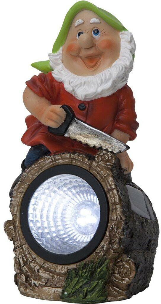 Lámparas de exterior Star Trading LED solar light Gnomy, Lumberjack